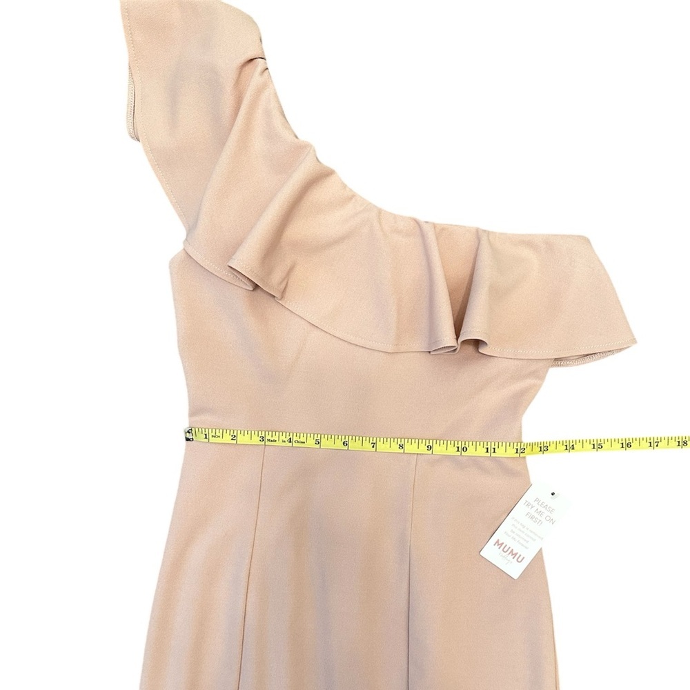 SHOW ME YOUR MUMU Florentine Maxi Dress Pink One Shoulder Women XS $188 MSRP NWT - Picture 12 of 15